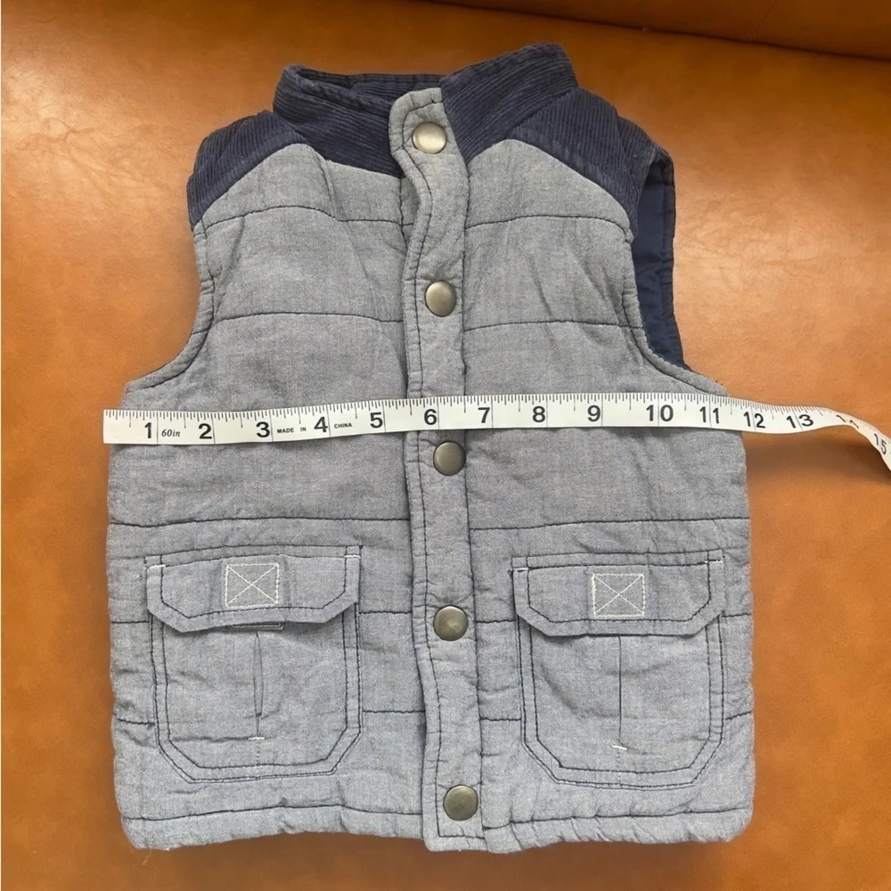 Oshkosh Genuine Kids Boys Size 3T Blue Puffer Vest